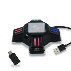 McbazelKXキーボード・マウス接続コンバーターFPSゲーム専用アダプター接続簡単・遅延なし・互換性強い・コントロール転換アダプターSwitch/PS4/PS3/XboxOne/対応日本語取扱説明書付き