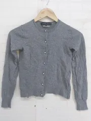 ◇ green label relaxing グリーンレーベル UNITED ARROWS 長袖 ニット カーディガン サイズ38 グレー レディース P  【中古】 【1209140005763】