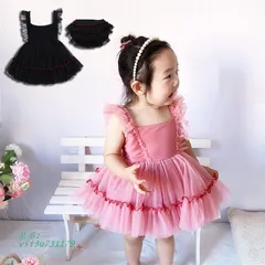 ベビードレス ベビー服 女の子 ベビー チュールスカート 赤ちゃん 記念日 ワンピース 子供ドレス ワンピース 子供 お誕生日 キッズ カジュアル ドレス  vii3u731179