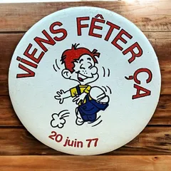 缶バッジ ゆる イラスト 70s ビンテージ アンティーク 50s ~ 60s 70s 80s 90s 00s 小物 アクセサリー 古着 vintage USA アメリカ ユーロ 仕入れ ロック アメカジ  p10/のサムネイル