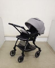 ランフィ リノン3 RA9L グレー Runfee Lino’n 両対面ベビーカー 人気のシングルタイヤ 生後1ヵ月～ クリーニング済み C9117036