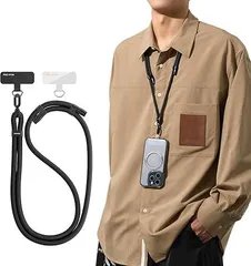 【在庫処分】[TORRAS] 【多用途・丈夫さ】2025新開発 お出かけ必須 スマホ ストラップ ショルダー 首掛け ストラップ 長さ調節可能 タグパッチ 2枚入り ネックストラップ ショルダー スマホ iPhone 16 15 14 13 12 pr