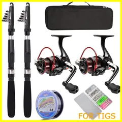 【新着商品】釣りセット 投げ釣り 2本の2.1M釣り竿セットフィッシング 海釣りセット コンパクトロッド 入門セット スピニングリール 炭素ロッド 携帯便利 軽量 ルアーセット付き