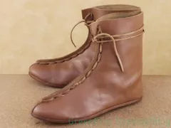 Q261 メンズブーツ コスプレ 茶 27cm