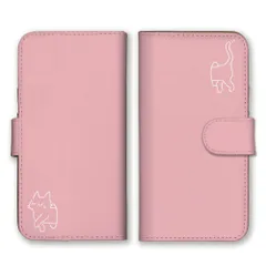 iPhoneX iPhoneXS ケース 手帳型 アイフォンX アイフォンXS スマホケース 携帯ケース 猫 ねこ ネコ 子猫 猫扉 絵 イラスト 可愛い かわいい ワンポイント ピンク ブルー カラー03