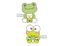 トー【送料無料】【けろけろけろっぴ×かえるのピクルス】前髪クリップ【けろっぴ×ピクルス】【サンリオ】【コラボ】【髪留め】【ヘアピン】【ピン】【クリップ】【ヘアアクセサリー】【子供】【キッズ】【2個入り】【2個セット】【雑貨】【グッズ】【かわいい】