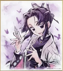 【中古】紙製品 胡蝶しのぶ 「鬼滅の刃×ufotable Cafe 竈門炭治郎 立志編 特別編集版放送記念コラボレーションカフェ 鼓屋敷編・那田蜘蛛山編 ランダム複製ミニ色紙」