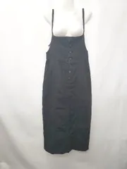 ◇ Θ エヌ ナチュラルビューティーベーシック タイト キャミソール ロング ワンピース サイズＭ ブラック系 レディース E  【1507100011060】