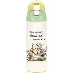  くまのプーさん ステンレスボトル 500ml 水筒  超軽量 コンパクト ワンプッシュ 調乳用 保温  ピクニック  ディズニー Disney スケーター  のサムネイル