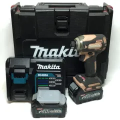 ΘΘMAKITA マキタ インパクトドライバ 40v 充電器・充電池2個・ケース付 コードレス式 程度C TD001GDXFC ピンクのサムネイル