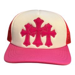 CHROME HEARTS TRUCKER CAP CEMETARY CAP PINK 未使用品