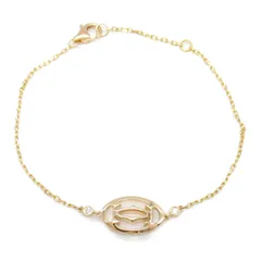 カルティエ CARTIER ブレスレット ドゥブールCダイヤ ブレスレット 腕回17㎝ K18PG（ピンクゴールド） ダイヤモンド ドゥブールCダイヤ ブレスレット レディース Used A