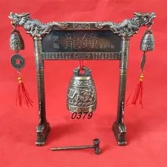た*か様 青銅製装飾鐘　ハンマー　釣り鐘　仏教美術 青銅製装飾鐘 ハンマー 釣り鐘 仏教美術 - メルカリ