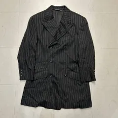 DOLCE&GABBANA ドルチェ＆ガッバーナ Stripe Tailored Suits ストライプセットアップスーツ size:46 ブラック系 【中目黒A10】