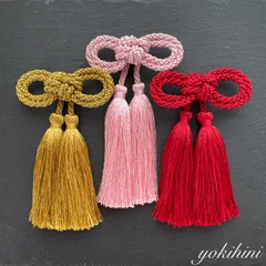 《選べるカラー♡ タッセル髪飾 》 着物 振袖 袴 和小物 和装小物 卒業式 ウェディング 結婚式 七五三 753 節句 成人式 卒業式 前撮り ヘッドパーツ ヘア飾り 簪 ちりめん ゴールド ピンク レッド 金色 赤色