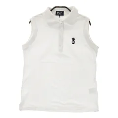 サイズ：0 PEARLY GATES パーリーゲイツ  ノースリーブポロシャツ  ホワイト系 [240101483453] ゴルフウェア レディース ストスト