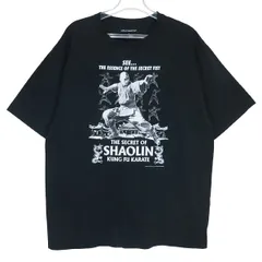 uniform experiment ユニフォームエクスペリメント 25SS THE SECRET OF SHAOLIN TEE UE-250052 少林 Tシャツ ブラック ショートスリーブ カットソー 半袖 サイズ4 mayz