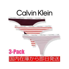 CALVIN KLEIN カルバンクライン コットン ロゴ ソング パンティー Tバック ショーツ 3枚セット 下着 日本サイズ S M   即日発送 送料無料 PVH 正規品