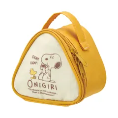 ランチバッグ 保冷おにぎり型ランチバック スヌーピー （ SNOOPY ランチバック 保冷 保温 おにぎりケース おむすびケース おにぎり おむすび ケース 三角 ポーチ バッグ おにぎり用 お弁当 弁当 ）
