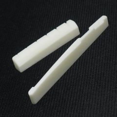 牛骨ナット+牛骨サドル 43mm/72mm幅 重量感&硬質感あり アコギ用 新品未使用
