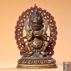 ネパール製 神聖な鳥の神様 ガルーダ像 銅像 天狗 八部衆の迦楼羅 かる