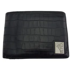 ❗希少❗VERSACE 二つ折り財布 ブラック 楽天市場】ヴェルサーチ 財布 2つ折り財布 メンズ VERSACE 本革