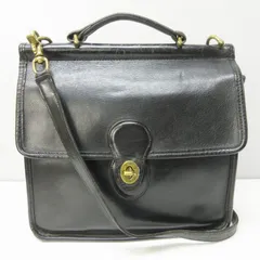 コーチ COACH オールド ウィリス ショルダーバッグ ハンドバッグ 2WAY レザー ターンロック 9927 黒 ブラック 0325のサムネイル