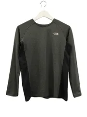 ザノースフェイス THE NORTH FACE ロングスリーブGTDメランジクルー M ロングTシャツ グレー トップス