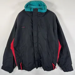古着 90's/90年代 コロンビア Columbia ナイロンジャケット インターチェンジジャケット ワンポイントロゴ 大きいサイズ XL  ブラック メンズ