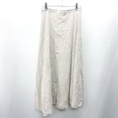 ◇ ⊂ nano universe ロング Aライン スカート サイズ38 グレー レディース E  【1409100045727】