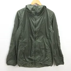 G■ユニクロ/UNIQLO ライトポケットダブルパーカー/312-071232【L】カーキ/men's/85【中古】■