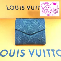 ルイヴィトン　モノグラム　Wホックコンパクト財布　ポルトモネ　ビエカルトクレディ