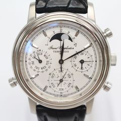IS682)【6月に電池交換品】TENSHODO 天賞堂 グランドコンプリケーション 6770-H29484 クォーツ腕時計