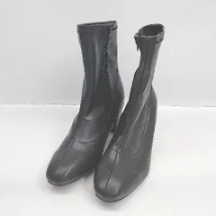 ■ ⊇ Menue メヌエ ショート ブーツ サイズM ブラック レディース E  【1504240015583】