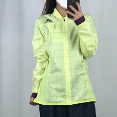 adidas(アディダス) 蛍光 チェック 薄い ウィンドブレーカー ジャケット 90 250701