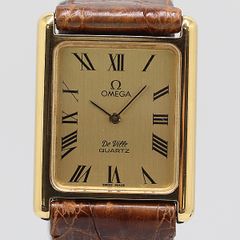 稼働✨️OMEGA deville tank メンズ腕時計 クォーツ ゴールド - メルカリ