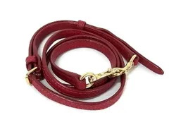 ■美品■ COACH コーチ レザーバッグ用 ショルダーストラップ 斜め掛け レディース メンズ レッド系 FC8329
