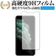 Apple iPhone 11 Pro Max 専用 強化 ガラスフィルム と 同等の 高硬度9H ブルーライトカット 光沢タイプ 改訂版 液晶保護フィルム