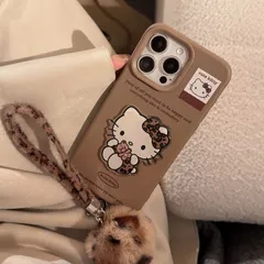 新品未使用 hellokitty iPhone16ケース ストラップ付き iphoneケース ハローキティ スマホケース iphone15proケース iphone14ケース iPhone13ケース iPhone12ケース iphone16-12 kkkzko