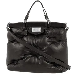 メゾン マルジェラ Maison Margiela グラムスラム トートバッグ 2WAY ショルダーバッグ レザー ブラック レディース 【中古】