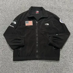 【コラボ】シュプリーム×ノースフェイス☆デナリジャケット フリース 水色 黒. Supreme シュプリーム × ノースフェイス THE NORTH FACE 19SS