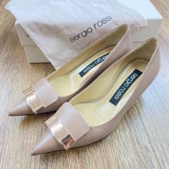 保存袋付き美品✨セルジオロッシ スウェードパンプス パープル