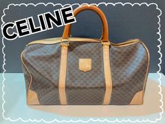 250218 CELINE ボストンバッグ 茶・マカダム柄