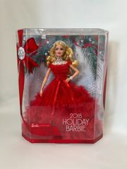 ホリデーバービー Holiday Barbie 2018　30周年記念 真珠 赤いドレス