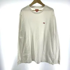 【中古】Supreme Small Box Logo L/S Tee サイズL ホワイト シュプリーム[19]