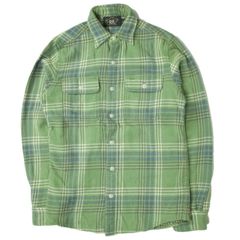RRL L/S FLANNEL PLAID WORK SHIRTS