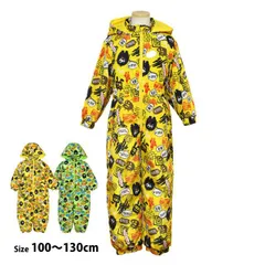 新品 スノーコンビ スキーウェア キッズ ジャンプスーツ 男の子 子供 コミカル柄 雪遊び 撥水加工 中綿入り スノーウェア ワンピース 100cm 110cm 120cm 130cm
