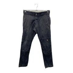 Dickies チノパンツ ワークパンツ W30 ディッキーズ ダブルニー スキニーストレート ブラック 古着卸 アメリカ仕入 2503-498