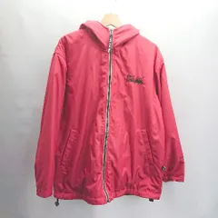 ◇ ⊇ FIRST DOWN ファーストダウン リバーシブル 長袖 パーカー サイズM レッド メンズ E  【1503060019092】