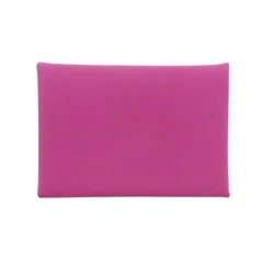 【美品】HERMES （エルメス）カルヴィ デュオ 小物 名刺入れ/ｶｰﾄﾞｹｰｽ ｼｪｰﾌﾞﾙ MAGNOLIA used:A 【中古】のサムネイル